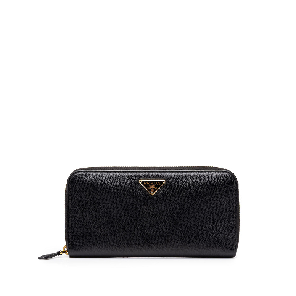Pre-Loved Prada Saffiano Zip Around Travel Wallet